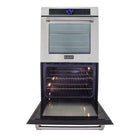 Kucht 30" 10 cu. ft. Double Electric Wall Oven - Stainless Steel-4 glass door panels
