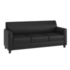 Flash Furniture Hercules Diplomat Wood Reception Sets, Black (BT827SETBK)-Flared Arms