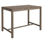 Modway Eleni Rectangle 56" Outdoor Teak Wood Rectangular Bar Table - Weathered Grey Teak-Teak Wood Frame