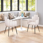Zuo Noosa Dining Chair - Ivory - Set of 2-Dimensions: 22.0" L x 22.0" W x 34.3" H