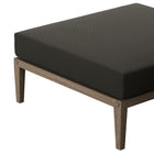 Modway Northlake Outdoor Teak Ottoman - Flint Grey-7