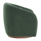 Modway Holland Swivel Chenille Fabric Armchair - Pine-Wood Frame Swivel Base