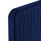 Modway Celine Channel Tufted Performance Velvet King Platform Bed - Navy-Wood Slat Support System