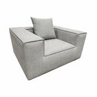Exform SLOANE Sofa-In-a-Box Single Seat Arm Chair - Grey-Pairs perfectly with other Sloane modules