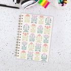 Mead 2027 Small Weekly/ Monthly Planner - 8-1/2" x 6" - Art Nouveau - Bilingual-One month per 2 page spread has open daily blocks, a notes section and past/future month reference calendars