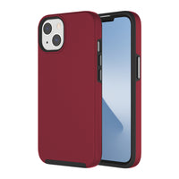 AXS PROTech Dual-Layered Anti-Shock Case with Military-Grade Durability for Apple iPhone 13 mini - Burgundy-Shock resistant