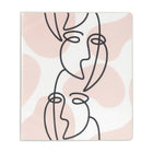 Staples 1" Binder - Line Drawing Face Design-Round ring binder, line drawing design, holds up to 175 sheets of paper