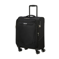 American Tourister SummerRide Expandable Spinner Carry On - Black-RightHeight pull handle offers incremental height adjustments for a highly customized fit