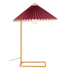 Zuo Charo Table Lamp - Red/Gold-13.8" L x 13.8" W x 19.1" H