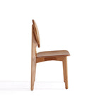 Manhattan Comfort Versailles 18.5" Industry Chic Round Back Dining Chair - Nature - Set of 2-Seat Height Measures: 16.54 in. With Weight Capacity of 275 lb