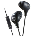 JVC HA-FX38M-B Marshmallow In-Ear Headphone with Mic & Remote, Black-Inner-Ear Headphone