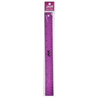 JAM Paper Strong Aluminum Ruler - 12" - Purple Metallic-Ruler is semi flexible, has rounded corners and features a non-skid cork backing so it will stay put when used on all surfaces