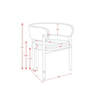 Brassex Brayden Visiting Chair - Set of 2 - Black-8