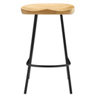 Modway Concord Backless Wood Counter Stools - Oak - Set of 2-8