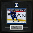 Kyle Connor Pin & Plate Winnipeg Jets - Framed Print - 18" x 18"-Premium virtual frames