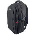 Tucci Italy SCOUT Laptop Backpack - Medium - Black-Front Organizer Panel – Includes pockets for phones, accessories, files, and notebooks