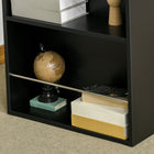 HOMCOM Modern Bar Table for Kitchen, Dining Room, Living Room - Black-Assembly required