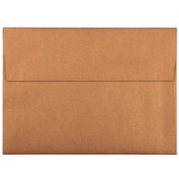 JAM Paper A6 Metallic Invitation Envelopes - 4.75" x 6.5" - Stardream Copper - 25 Pack -Colour: Stardream Copper