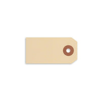 Merangue Shipping Tags, 2 3/4" x 1 3/8", 1000 Pack-Manilla shipping tags with reinforced hole for strength and durability.