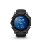 Garmin fēnix 8 - AMOLED Outdoor Recreation/Adventure Watches - 51 mm - AMOLED Sapphire, Carbon Gray DLC Titanium with Black/Pebble Gray Silicone Band-8