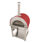 Kucht Venice Outdoor Wood‑Fired Pizza Oven - Red-Pizza oven shovel and brush included