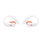 JBL Endurance Peak 4 True Wireless Noise Cancelling Sport Earbuds - White / Orange-JBL Pure Bass with Spatial Sound