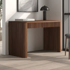 Hudson&Canal Palmera Rectangular Fluted Desk - 47.5" W - Satin Walnut-Features easy assembly
