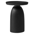 Modway Holloway Round Wood Side Table - Black-Round Side Table