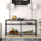 Hudson&Canal Sivil 55"W Console Table - Blackened Bronze-Clean with a soft, dry cloth and no harsh chemicals or abrasive cleaning materials