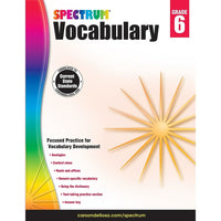 eBook: Spectrum 704613-EB Spectrum Vocabulary - Grade 6-You will receive two emails: one confirming your entire order, and one with a "Download Software" buttonYou can download immediately or return to your email to download later