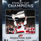 Frameworth Carolina Hurricanes 2026 Stanley Cup Champions: Sebastian Aho Ice Design PhotoGlass Framed Photo - 18" W x 22" H-Officially licensed NHL and NHLPA photo: Sebastian Aho 16x20 PhotoGlass Frame Carolina Hurricanes 2026 Stanley Cup Champions Ice Design for Carolina Hurricanes fans and collectors