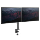 Startech Desk Mount Dual Monitor Arm - Desk Clamp VESA Compatible Monitor Mount for up to 32" Displays-Sleek design: Streamlined look w/ small footprint enhances the work area and built-in adjustable cable management clips along the arms and center pole keep cables organized for a presentable workspace