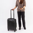 Air Canada Palma 20" Hardside Carry-On Spinner Luggage - Black-Top and side grip handles