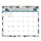 Blueline 2027 Tiles Monthly Wall Calendar - 15" x 12" - Bilingual-12 Months, January to December