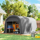 Outsunny 10' x 15' Portable Shed-PE cloth shields from water, UV and wind
