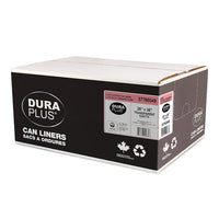 DuraPlus Can Liner - LLDPE - 26" x 36" - X Strong - Transparent - 125 Pack-Strength: X-Strong