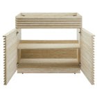Modway Render 36" Faux Travertine Bathroom Vanity Cabinet - Travertine-7