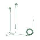 Basic Tech Wired Earbuds with Volume Control And Mic - Sage-Comfortable