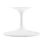Modway Lippa 48" Oval-Shaped Wood Coffee Table - White-7