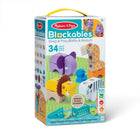 Melissa & Doug Blockables Safari 34-Piece Play Set-Melissa & Doug Blockables are connectable, stackable, and playable solid wood building blocks, perfect for little hands and big imaginations, special connectors let kids 2 and older easily snap together smooth, colorful blocks to create fun safari animals to play with, or combine to build their own silly characters and cool creations