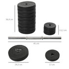 Soozier Adjustable 2 x 55lb Weight Dumbbell Set -Easy to assemble and clean