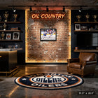 McDavid C. & Draisaitl L. Oilers Action - Framed Canvas - 31" x 22"-Finished size: 31.5x22.5