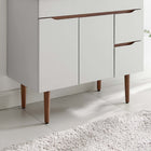 Modway Harvest 36" Bathroom Vanity Cabinet - Grey/Walnut-Two Storage Drawers