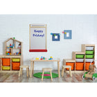 Flipside Magnetic Dry Erase Wall Easel with Paper Roll-Dry erase markers (sold separately) write and erase cleanly