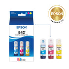 Epson T542 EcoTank Combo Pack - Cyan/Magenta/Yellow-Get thousands of vivid pages