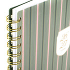 Cambridge Cherrywood Lane 2026-27 Weekly/Monthly Planner - 11"x 9" - Piper Stripe - Bilingual-12 tabbed monthly pages
