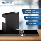 Davis Group Premium Economy Binder - D Ring - 3" - Black - 6 Pack-Ideal for Conferences, Reference, Colleges & Universities