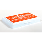 Ready 2 Learn Washable Stamp Pad - Orange - 6 Pack-Easy to store: This ink pad is packaged in a sturdy plastic flip case for easy storage. If the ink is a little dry, revive it with a few drops of water.