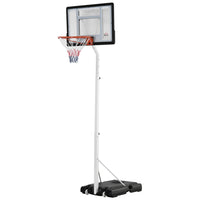 Soozier Portable Basketball Hoop with 32.3" Backboard-Solid steel frame with PC backboard – strong and durable 
