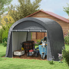 Outsunny 10' x 10' Garden Storage Tent-Strong steel frame keeps the structure together under weather 
